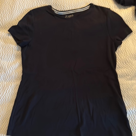 Talbots “The Talbots Tee”. Navy blue. Round crew neck. Size Med. Gent used - Picture 1 of 5